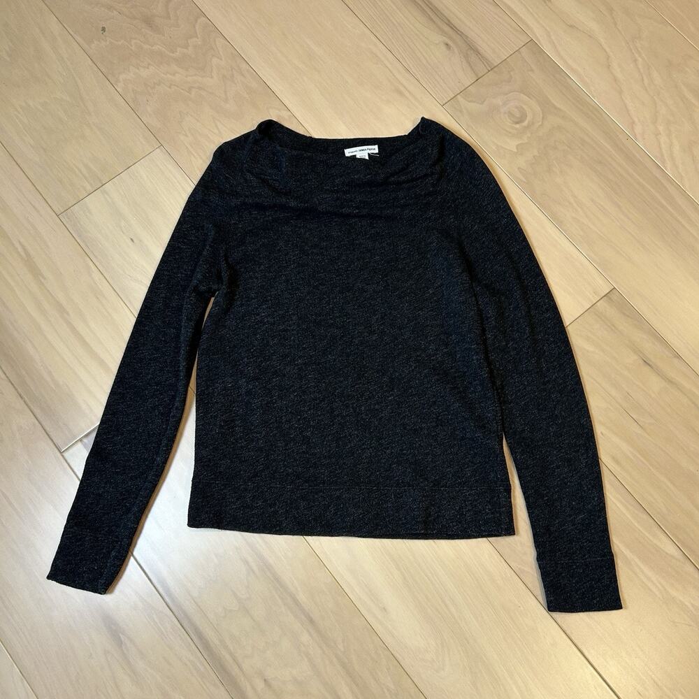 James Perse Boat Cowl Neck Sweater Long Sleeve Women’s 1 Small